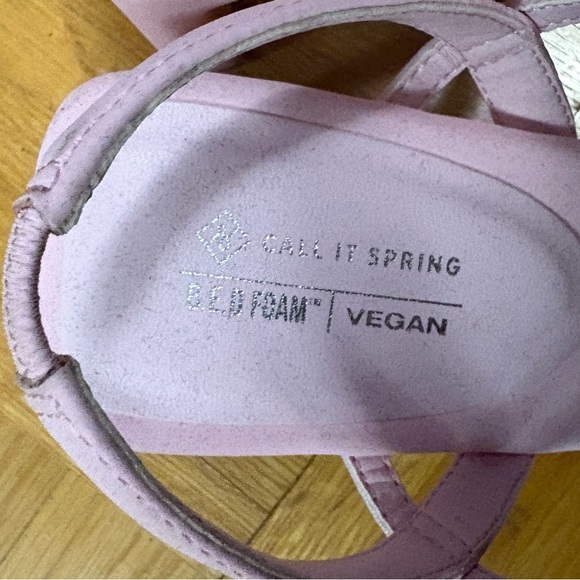 Call It Spring Blush Pink Block Heels - Picture 2 of 3